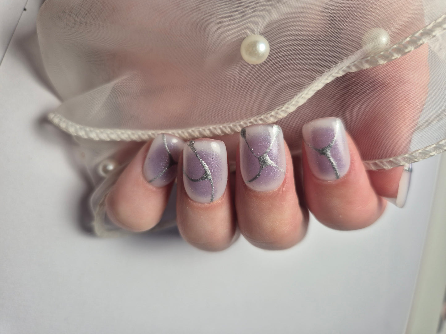 Kit de faux ongles - Voile Lilas 🪻