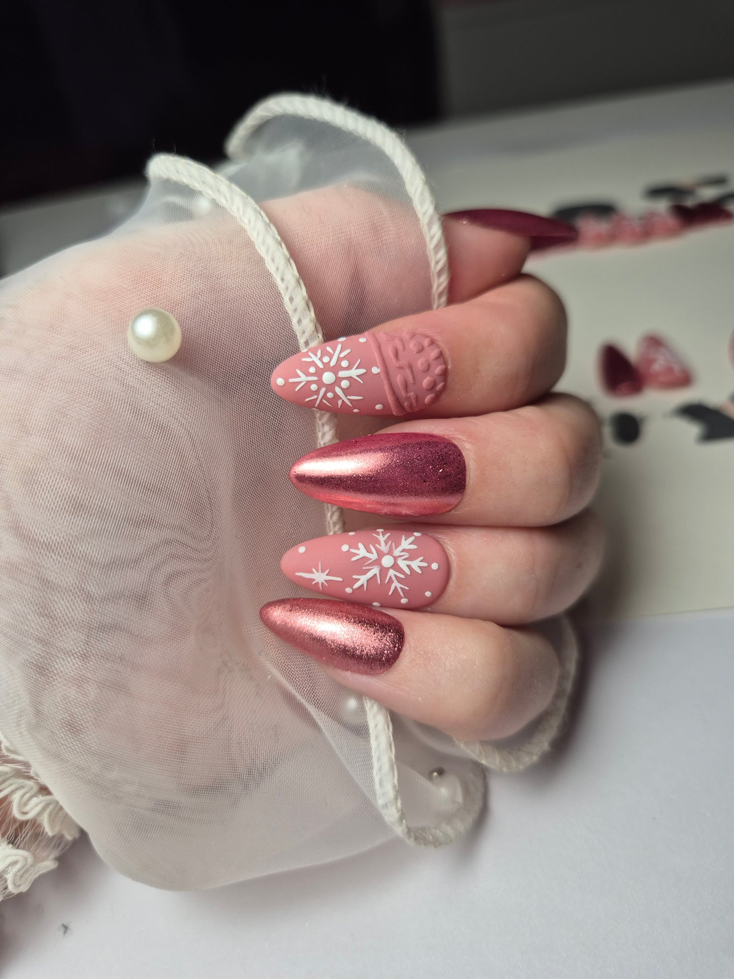 COLLECTION NOEL - Modèle : ROSE HIVERNALE ❄️💗