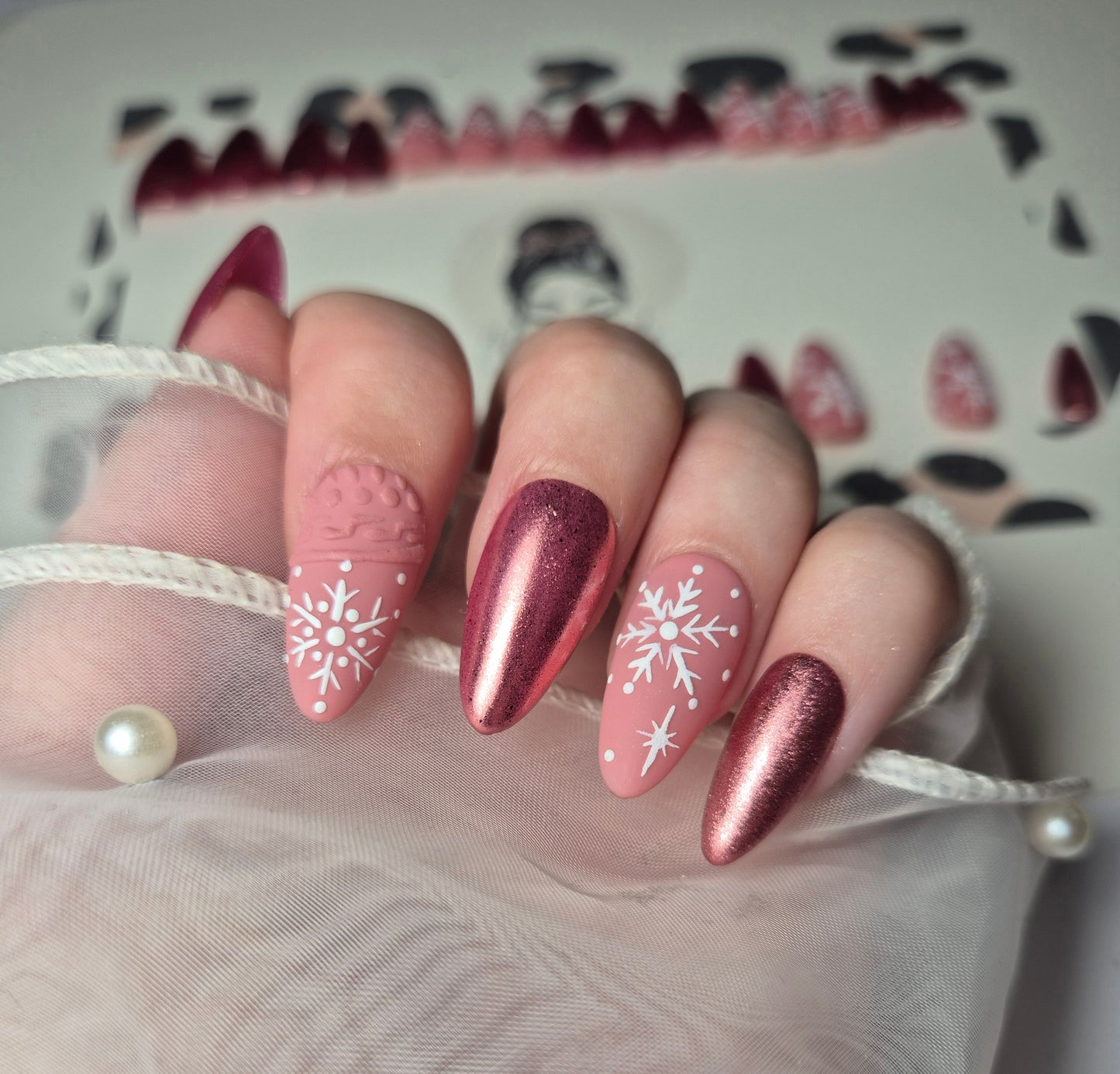 COLLECTION NOEL - Modèle : ROSE HIVERNALE ❄️💗