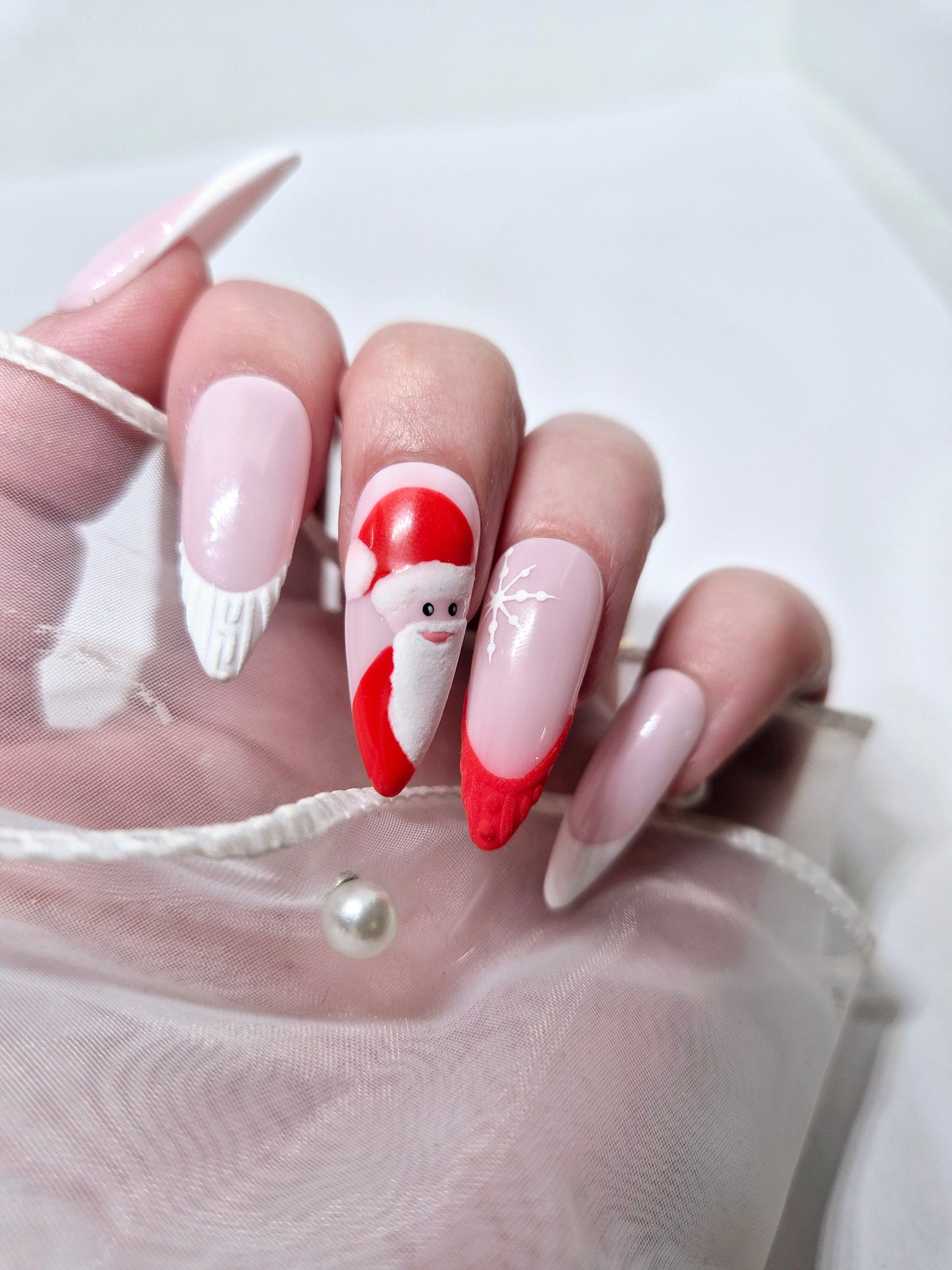 Kit de Faux Ongles - Noël Magique 🎅❄️