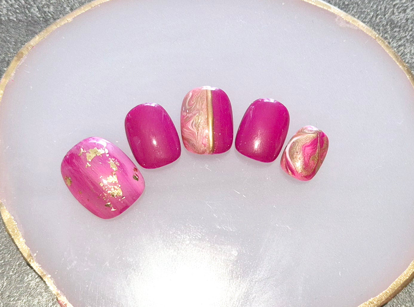 Kt de press on nails - Modèle "Eclat précieux" ✨