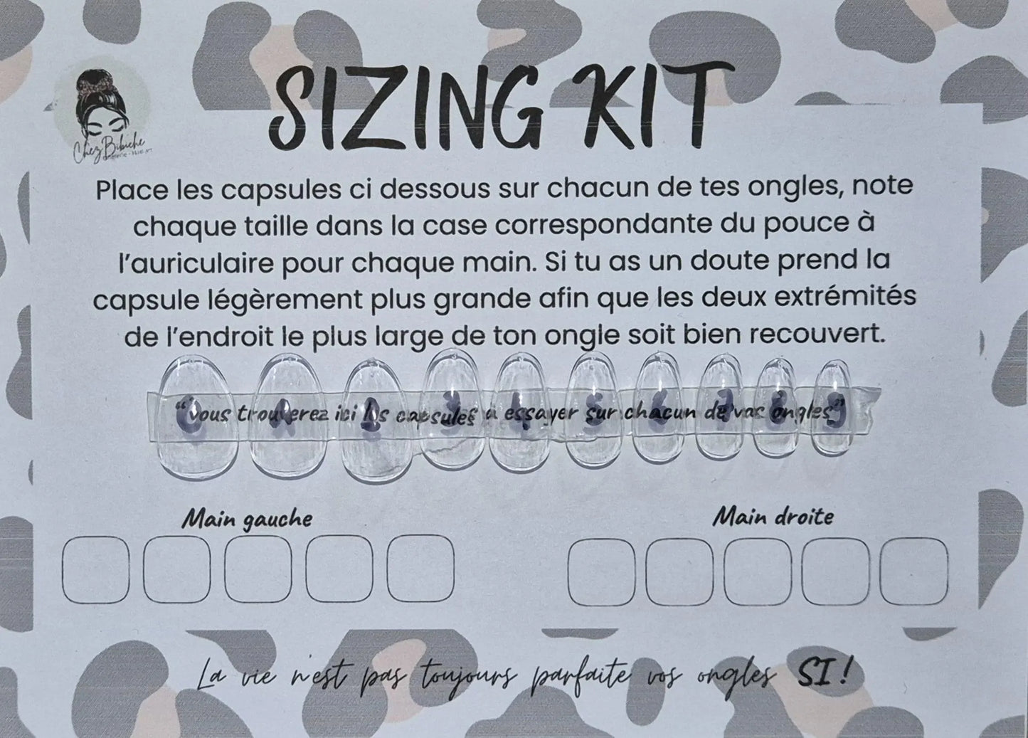 SIZING KIT - Kit de mesure - Trouvez votre taille parfaite